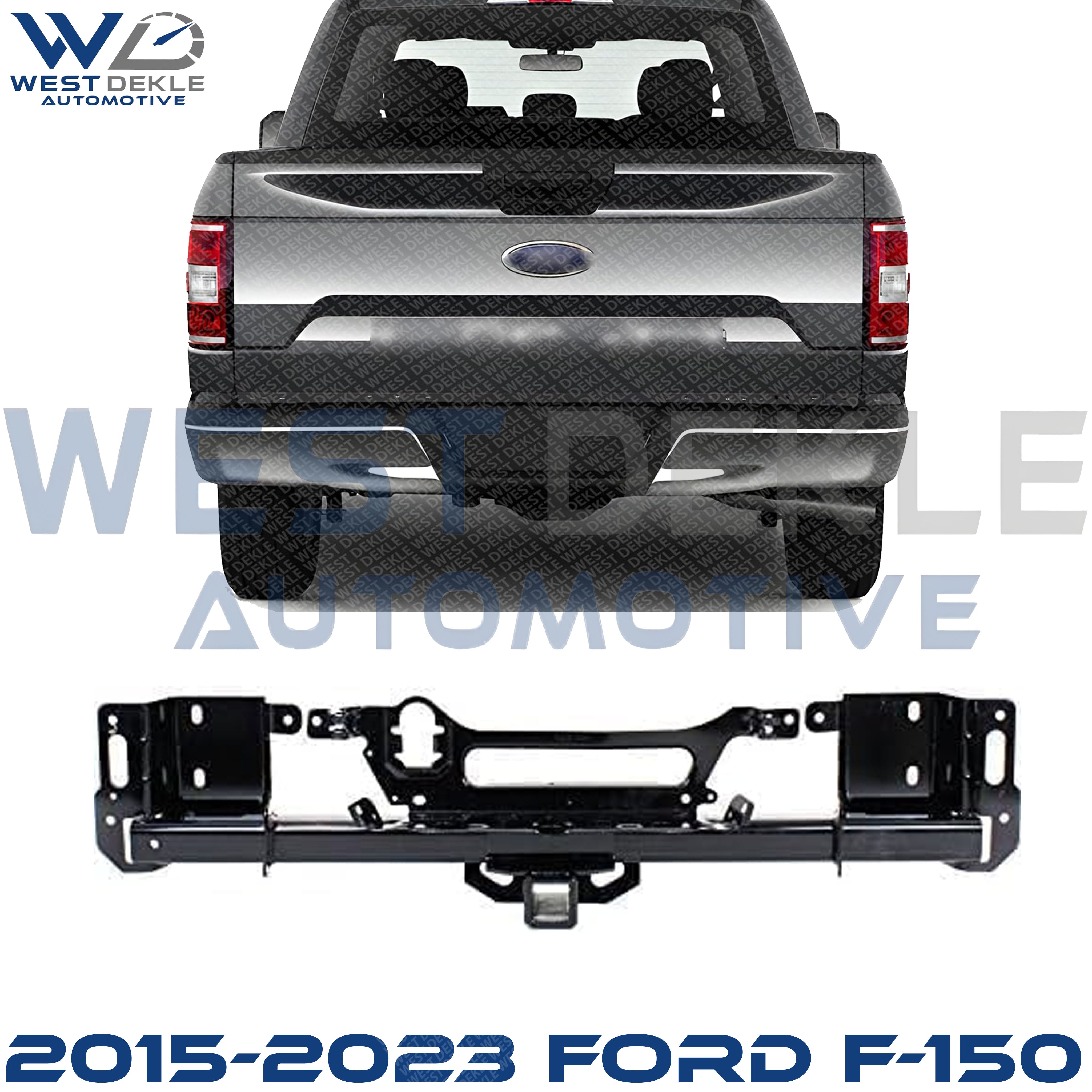Rear Bumper Reinforcement, Steel For 2015-2023 Ford F-150