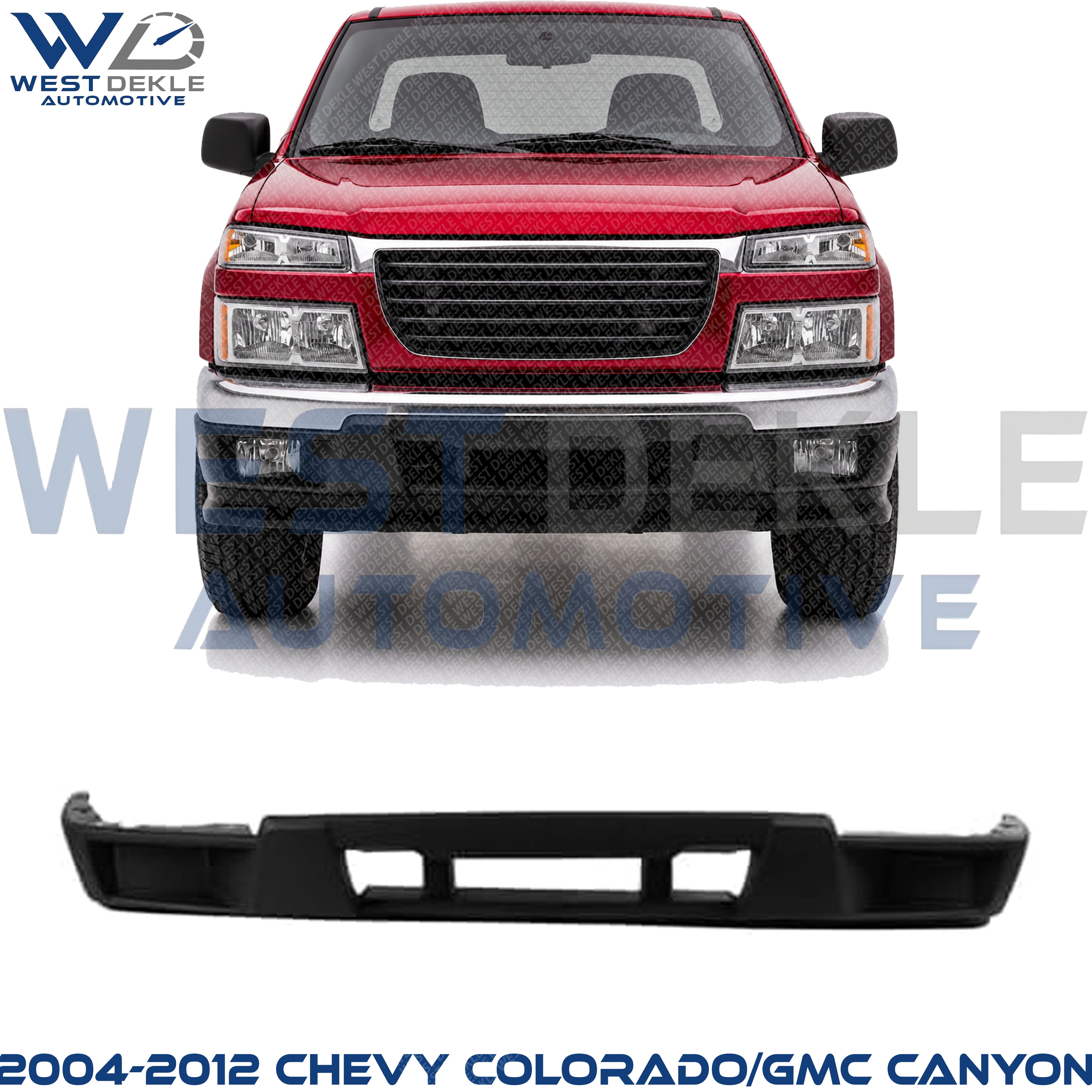 Front, Lower Bumper Cover, Primed, Without Fog Light Holes For 2004-2012 Chevrolet Colorado/GMC Canyon