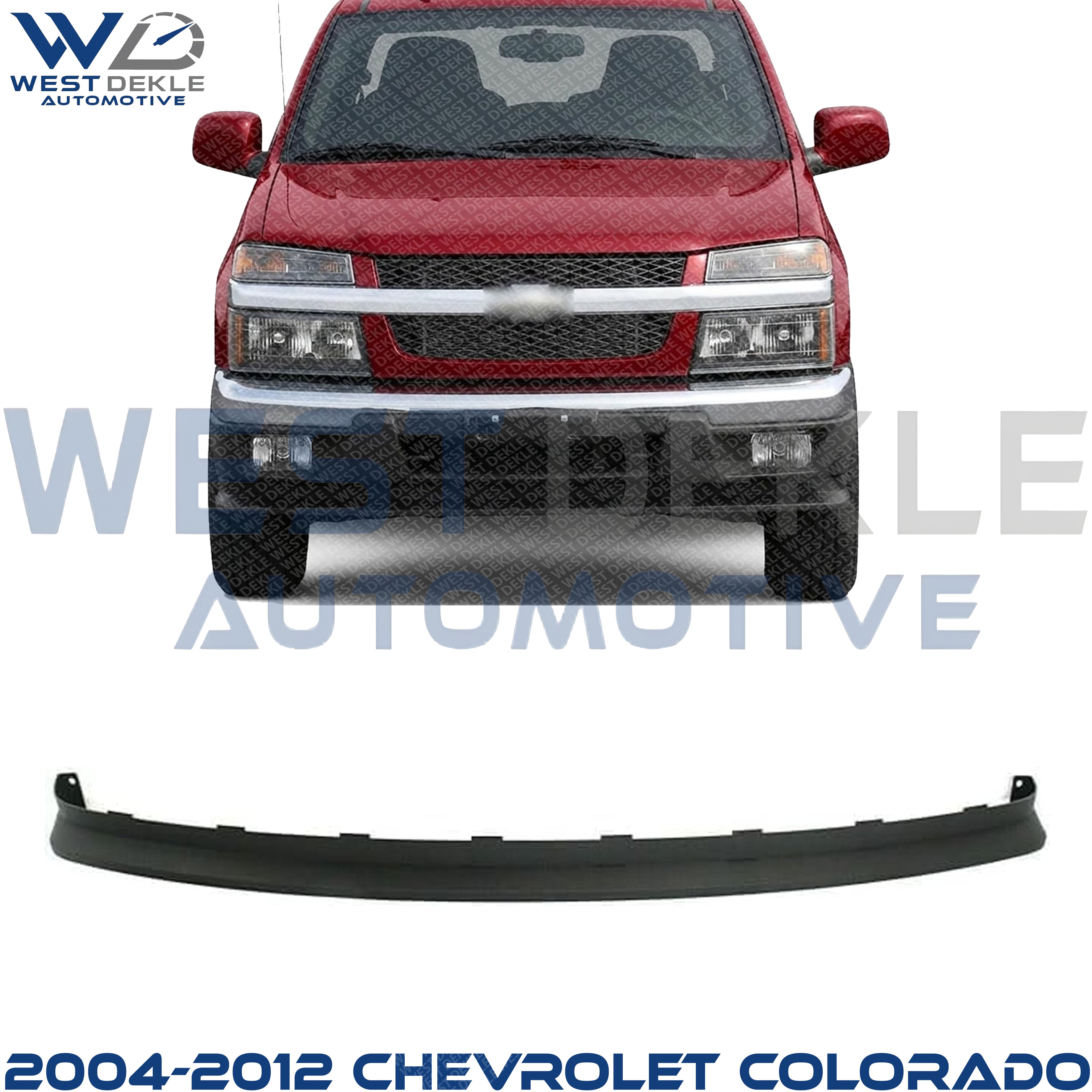 Front Valance, Bumper Cover Extension, Textured for 2004-2012 Chevrolet Colorado
