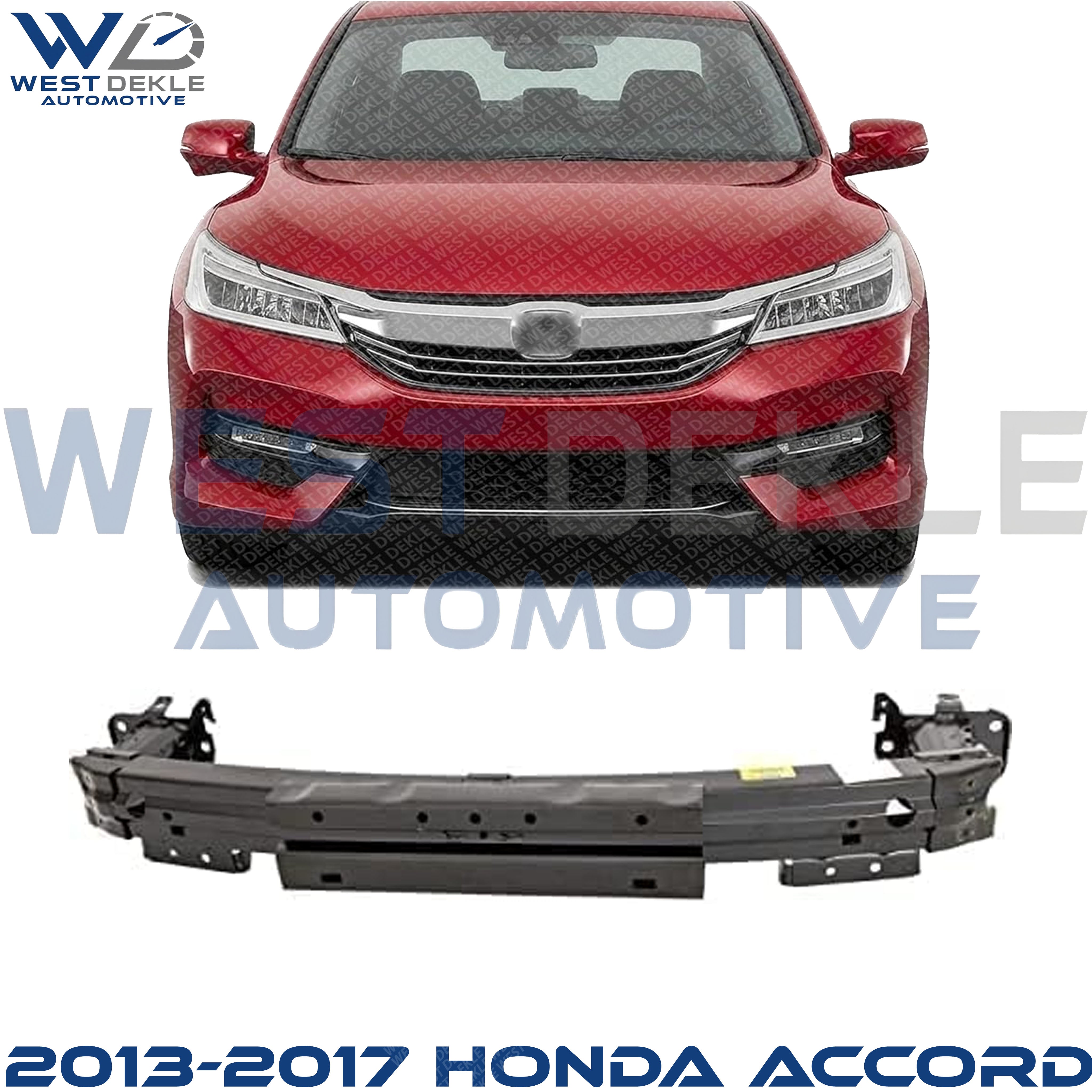 Front Bumper Reinforcement, Steel For 2013-2017 Honda Accord