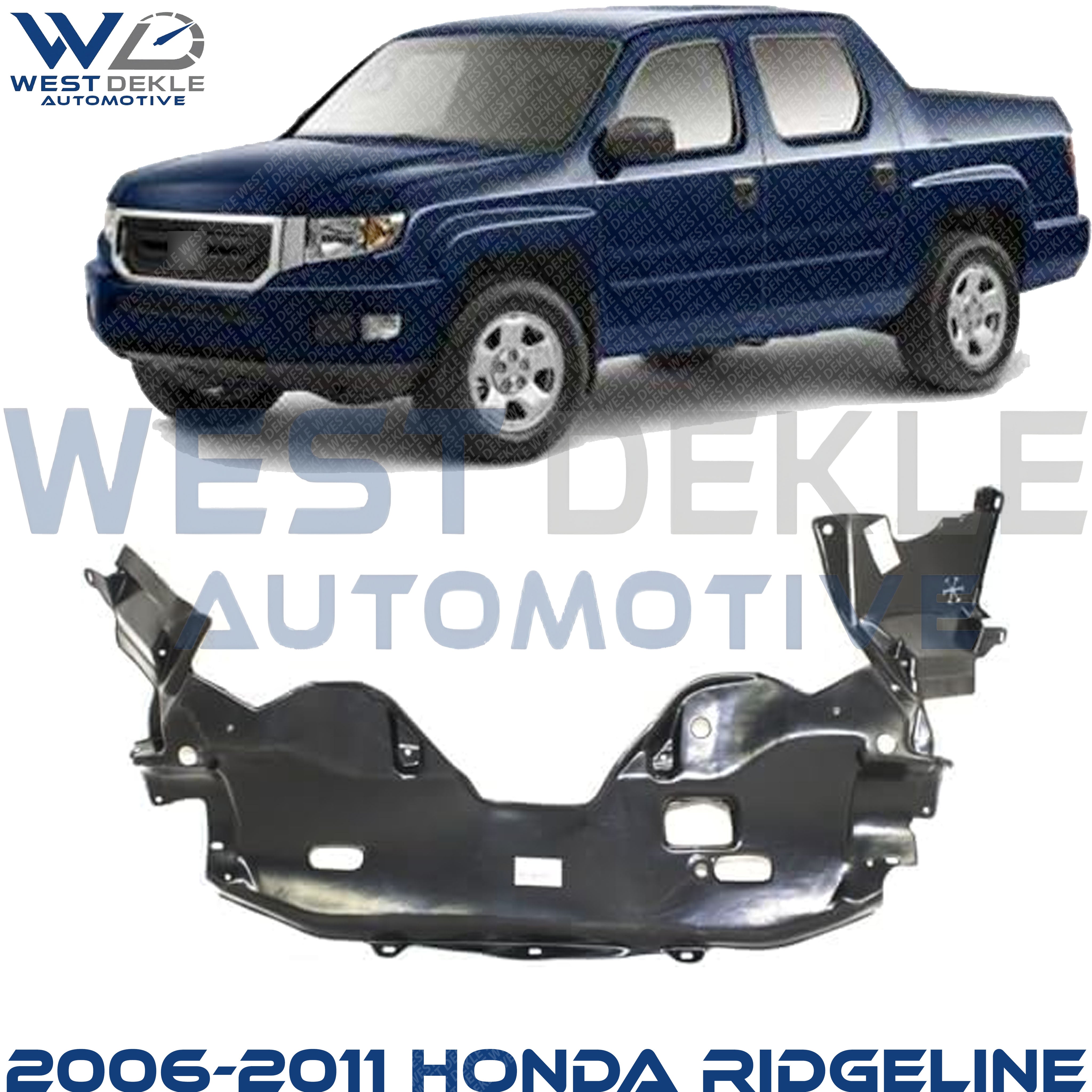 Front Engine Splash Shield, 6 Cyl., 3.5L Engine For 2006-2011 Honda Ridgeline