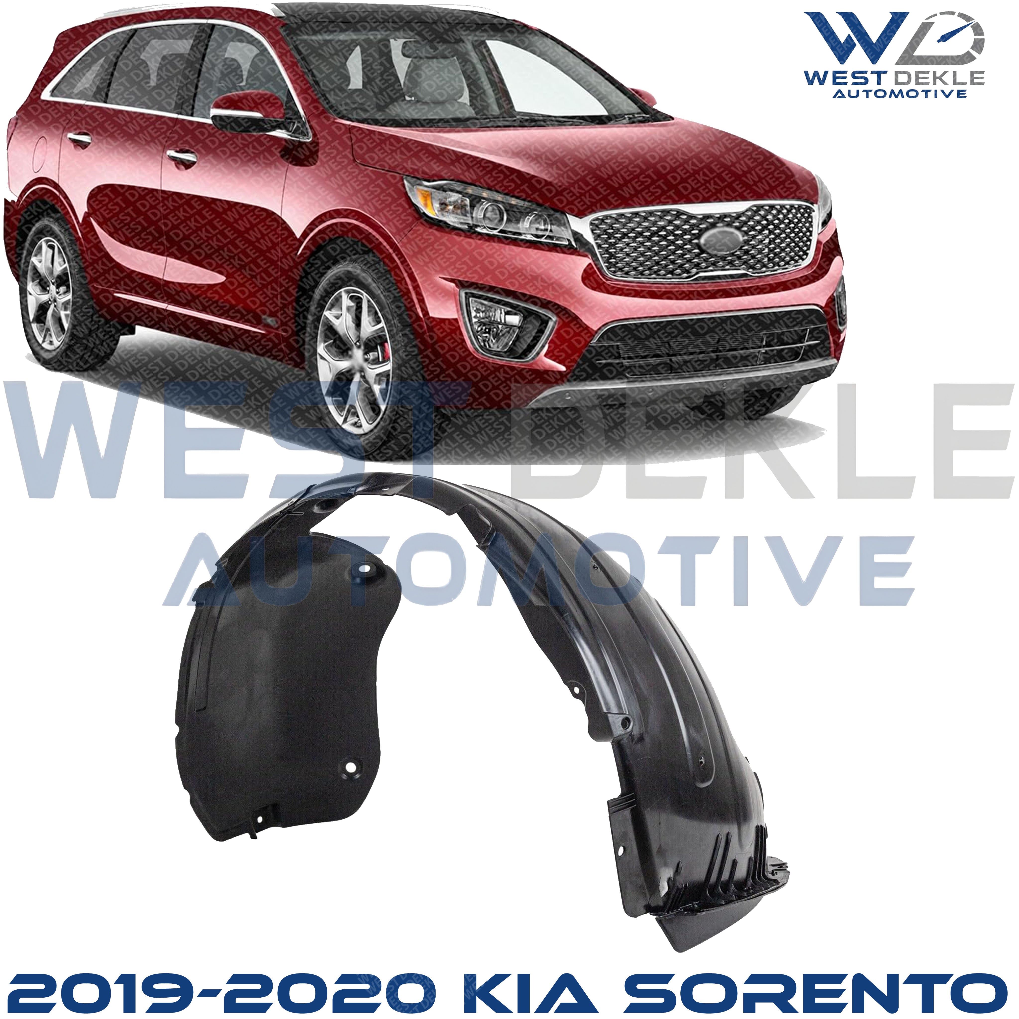 Front, Passenger Side Fender Liner 2019-2020 Kia Sorento