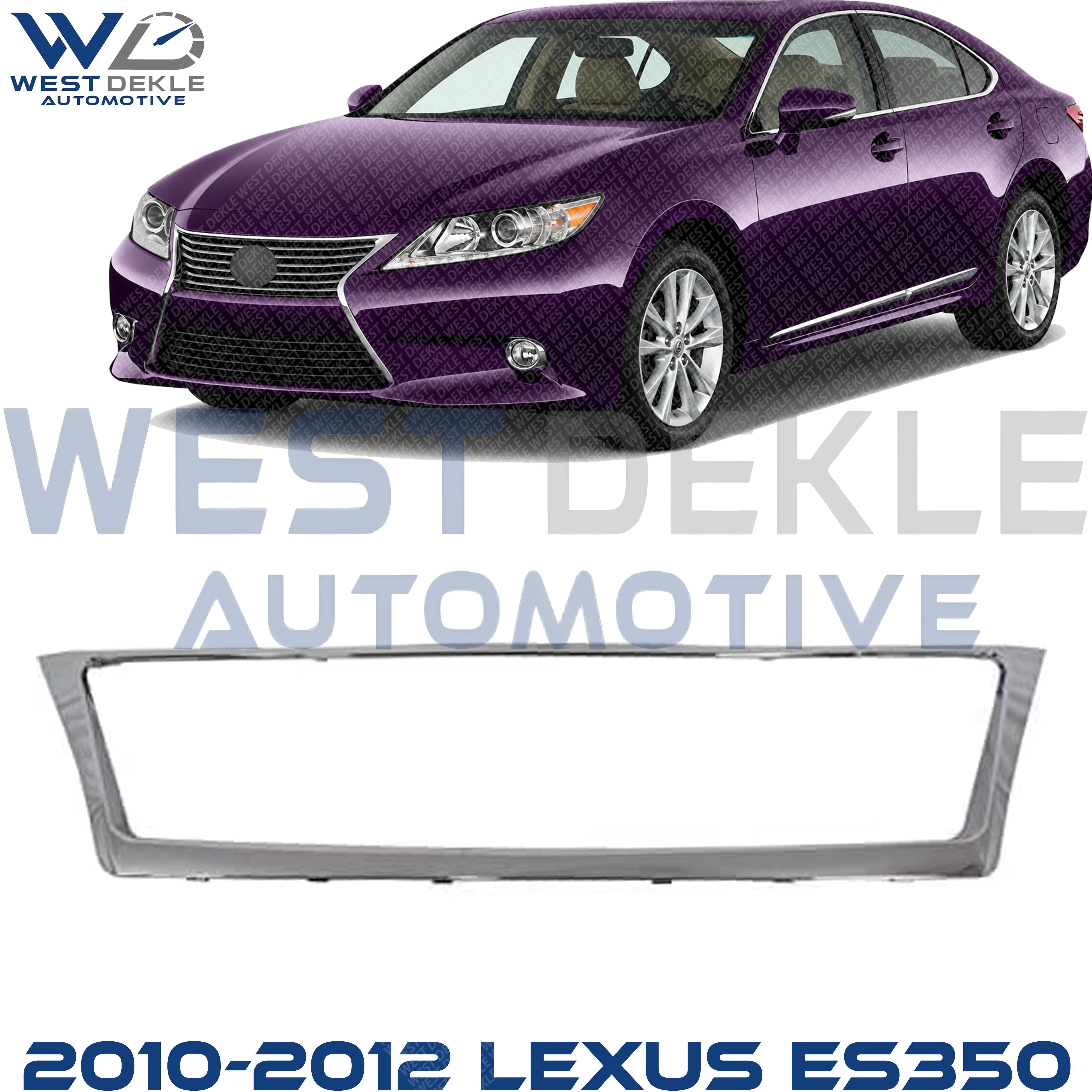 Grille Trim, Center, Chrome, Base Model For 2010-2012 Lexus ES350