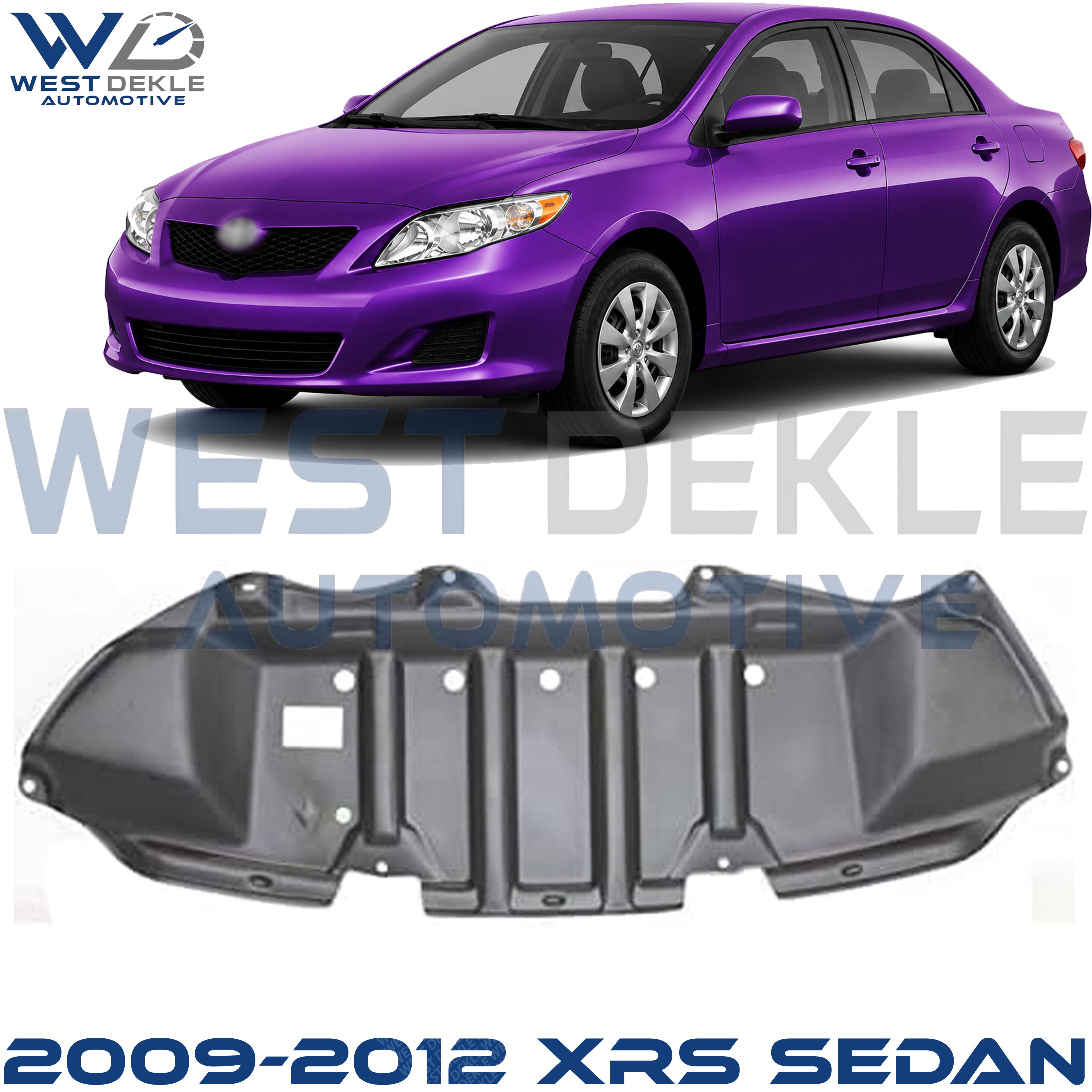 Front Engine Splash Shield, XRS Model, North America Built Vehicle For 2009-2012 XRS Sedan