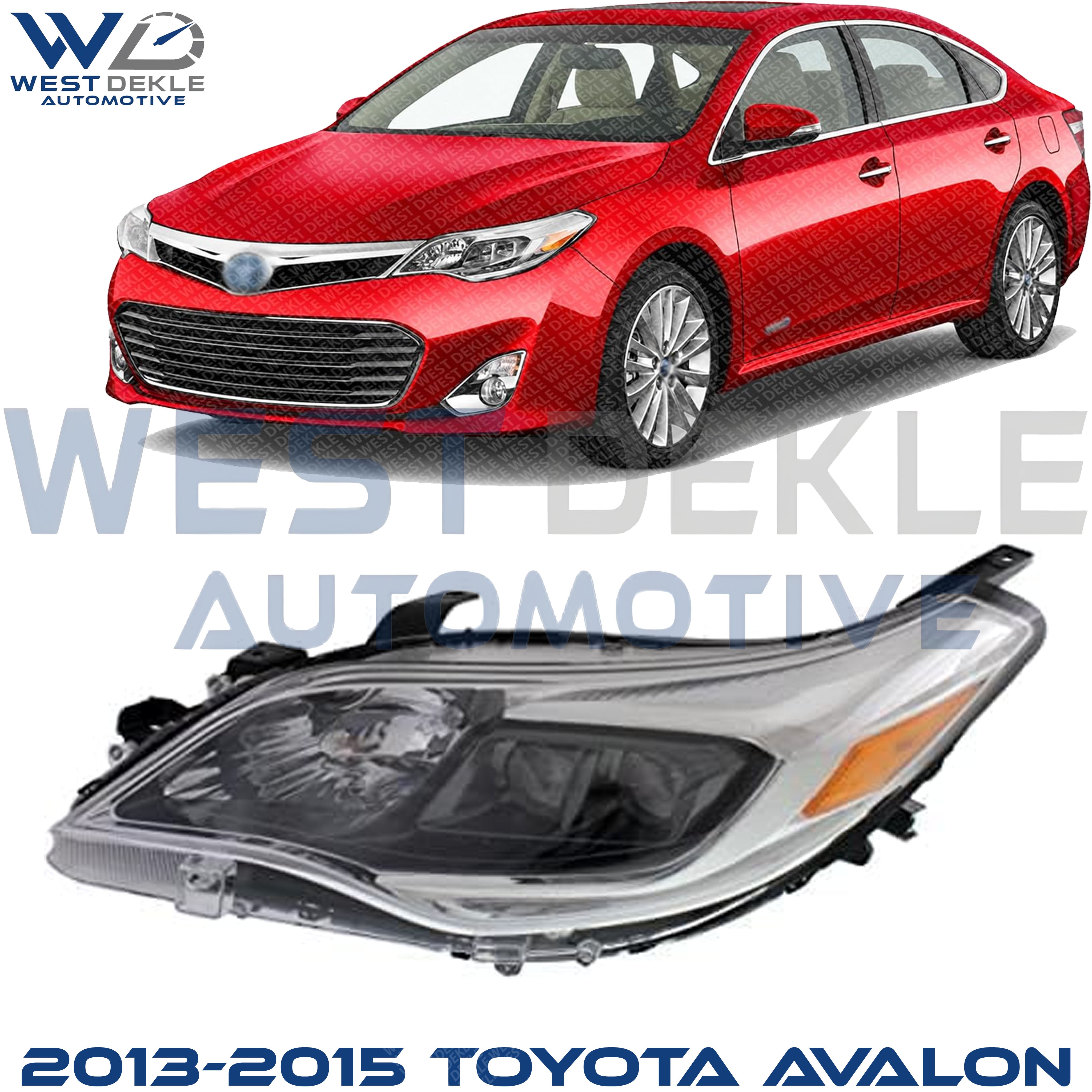 Driver Side Halogen Headlight, OE Comparable For 2013-2015 Toyota Avalon