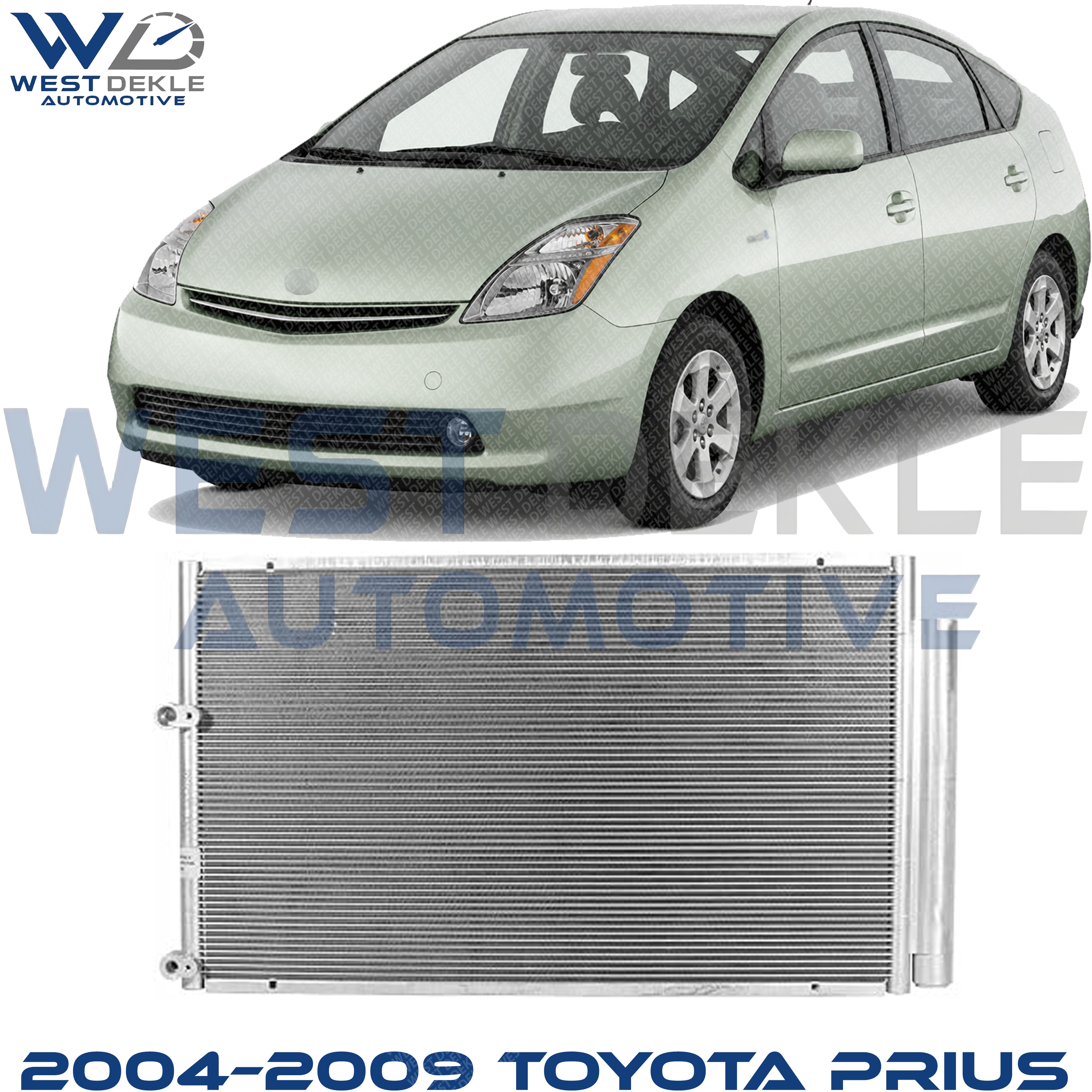 A/C Condenser, With Receiver Drier, 4 Cyl., 1.5L Engine For 2004–2009 Toyota Prius