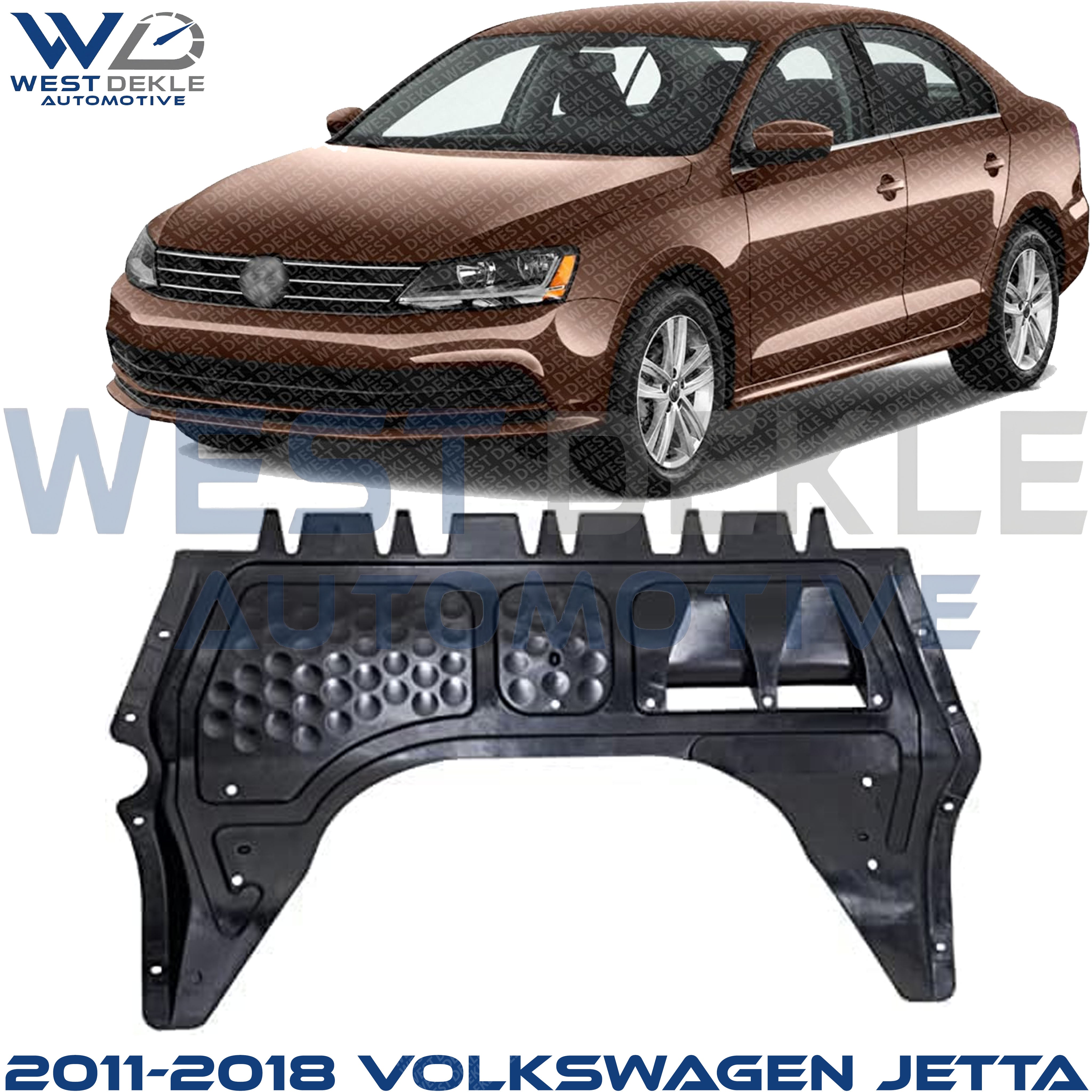 Front Engine Splash Shield, Engine Under Cover, Jetta Sedan Gas Engine, Beetle Hatchback For 2011-2018 Volkswagen Jetta & 2012-2019 Beetle