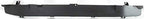 2-Piece Front Bumper Kit: Chrome Bumper Steel with Top Pad Holes & Primed Lower Valance Panel for 1986-1992 Nissan D21 & 1987-1992 Pathfinder