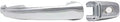 Front Exterior Door Handle + Cover Chrome Plastic with Keyhole Left Driver Side for 2007-2010 Ford Edge, 2009-2019 Flex & More