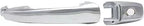 Front Exterior Door Handle + Cover Chrome Plastic with Keyhole Left Driver Side for 2007-2010 Ford Edge, 2009-2019 Flex & More
