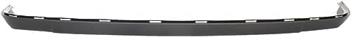 4-Piece Front Bumper Kit: Chrome Bumper Steel, Upper Cover, Lower Valance & Textured Extension for 2002-2006 Chevrolet Avalanche 1500, 2003-2007 Silverado 1500 & More