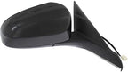 Set of 2 Front Power Mirror Manual Folding Heated Primed Plastic Right Passenger & Left Driver Side for 2016-2017 Toyota Camry