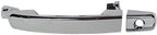 Front Exterior Door Handle Chrome Plastic Left Driver Side, with Key Hole for 2005-2015 Nissan Frontier, 2005-2012 Pathfinder & More