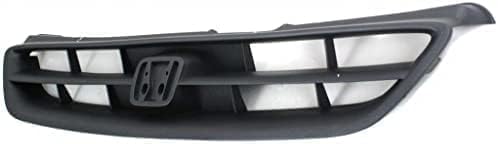 Front Grille Primed Shell and Insert Plastic for 1998-2000 Honda Accord