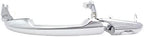Front Exterior Door Handle + Cover Chrome Plastic with Keyhole Left Driver Side for 2007-2010 Ford Edge, 2009-2019 Flex & More