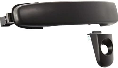 Front Exterior Door Handle Smooth Black with Keyhole Left Side for 2004-2008 Chevrolet Malibu, 2006-2011 HHR & More