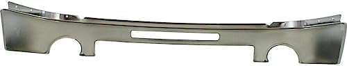 2-Piece Front Bumper Kit: Chrome Bumper with Air Hole & Primed Lower Valance Air Deflector for 2007-2010 GMC Sierra 2500 HD & 2007-2010 Sierra 3500 HD