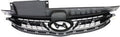 Front Grille Assembly Gray Shell and Insert with Chrome Molding for 1995 Chevrolet Astro & 2011-2013 Hyundai Elantra