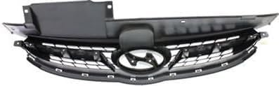 Front Grille Assembly Gray Shell and Insert with Chrome Molding for 1995 Chevrolet Astro & 2011-2013 Hyundai Elantra