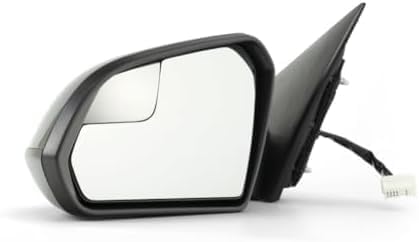 Front Power Mirror Heated Manual Folding Primed Plastic Left Driver Side for 2015-2019 Hyundai Sonata