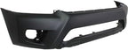 4-Piece Front Bumper Cover Kit: Bumper Cover, Lower Grille & Textured End Caps with Wheel Opening Flares (Left & Right) for 2012-2015 Toyota Tacoma