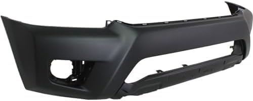 4-Piece Front Bumper Cover Kit: Bumper Cover, Lower Grille & Textured End Caps with Wheel Opening Flares (Left & Right) for 2012-2015 Toyota Tacoma