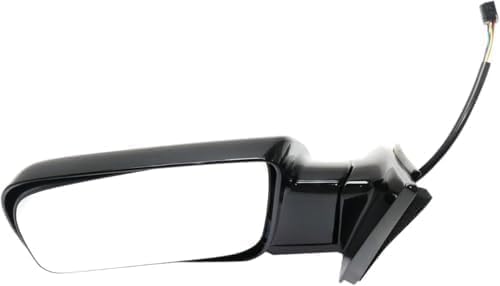Front Power Mirror Manual Folding Non-heated Primed Plastic Left Driver Side for 1988-1999 GMC K1500, 1988-1999 Chevrolet C1500 & More