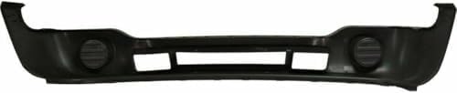 2-Piece Front Bumper Cover Kit: Bumper Cover without Fog Light Holes & Textured Lower Valance Air Deflector Extension for 2003-2007 GMC Sierra 1500, 2003-2007 Sierra 2500 HD & More