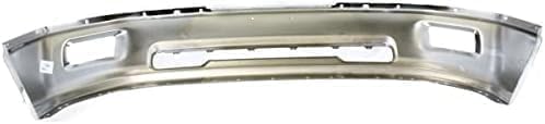 7-Piece Front Bumper Kit: Chrome Bumper, Textured Upper Cover, Primed Lower Valance & Fog Lights with Brackets (Left & Right) for 2011-2012 Ram 1500 & 2009-2010 Dodge Ram 1500