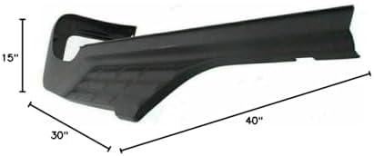 3-Piece Rear Bumper Kit: Bumper Center & Outer Step Pads (Left & Right) for 2007-2014 GMC Sierra 2500 HD, 2007-2014 Sierra 3500 HD & More