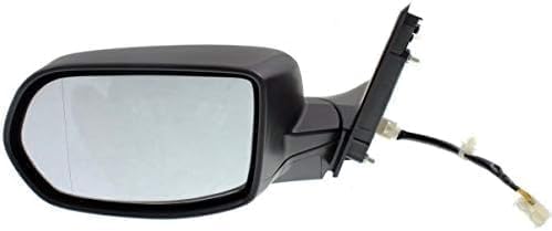 Front Power Mirror Manual Folding Non-heated Textured without Signal Light Left Driver Side for 2012-2016 Honda CR-V