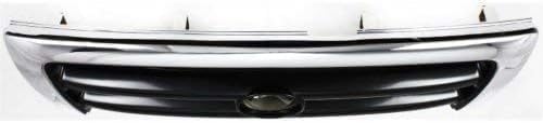 Front Grille Chrome Shell/painted Dark Argent Insert for 1997-2000 Toyota Tacoma