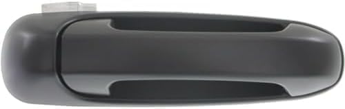 Rear Exterior Door Handle Smooth Black Plastic without Keyhole Right Passenger Side for 2005-2010 Dodge Dakota, 2002-2009 Ram 2500 & More