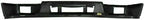 4-Piece Front Bumper Kit: Chrome Bumper with Brackets, Textured Lower Valance & Fog Light (Left & Right) for 2004-2012 GMC Canyon, 2004-2012 Chevrolet Colorado & More