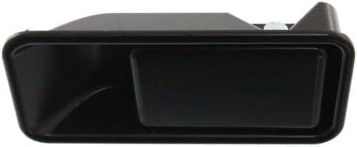 Front Exterior Door Handle Smooth Black Right Passenger Side, without Key Hole for 1987-2006 Jeep Wrangler & 1997-2006 TJ