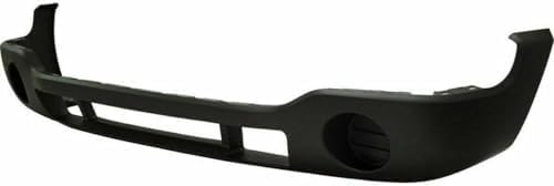 2-Piece Front Bumper Cover Kit: Bumper Cover without Fog Light Holes & Textured Lower Valance Air Deflector Extension for 2003-2007 GMC Sierra 1500, 2003-2007 Sierra 2500 HD & More