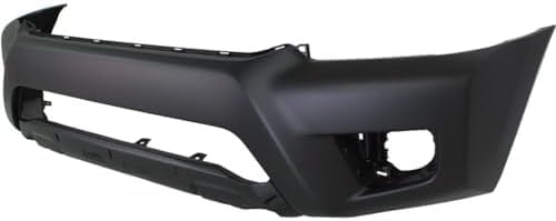 4-Piece Front Bumper Cover Kit: Bumper Cover, Lower Grille & Textured End Caps with Wheel Opening Flares (Left & Right) for 2012-2015 Toyota Tacoma