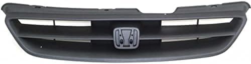 Front Grille Primed Shell and Insert Plastic for 1998-2000 Honda Accord