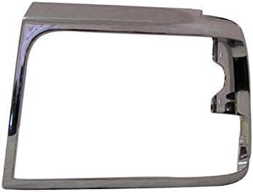 10-Piece Front Grille Kit: Grille Shell with Gray Insert+ Bezel Chrome, Header Panel, Headlight & Signal & Corner Lamp (Left & Right) for 1992-1997 Ford F-150, 1992-1996 Bronco & More