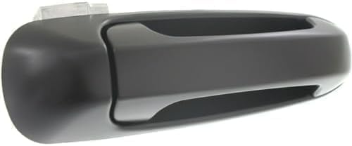 Rear Exterior Door Handle Smooth Black Plastic without Keyhole Right Passenger Side for 2005-2010 Dodge Dakota, 2002-2009 Ram 2500 & More