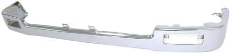 2-Piece Front Bumper Kit: Bumper Chrome Face Bar & Primed Lower Valance Panel Steel for 1992-1995 Toyota Pickup