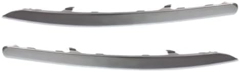 Set of 2 Front Bumper Trim Chrome Plastic Left Driver & Right Passenger Side for 2011-2016 Kia Sportage