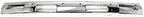 2-Piece Front Bumper Kit: Chrome Bumper Steel with Top Pad Holes & Primed Lower Valance Panel for 1986-1992 Nissan D21 & 1987-1992 Pathfinder