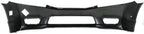 2-Piece Front Bumper Cover Kit: Bumper Cover & Primed Grille Shell and Insert Plastic, Sedan for 2009-2011 Honda Civic