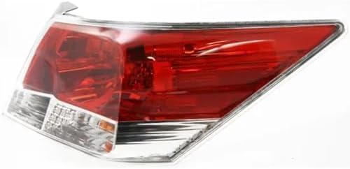 Set of 2 Tail Light Assembly Plastic Left Driver & Right Passenger Side for 2008-2012 Honda Accord