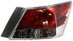 Set of 2 Tail Light Assembly Plastic Left Driver & Right Passenger Side for 2008-2012 Honda Accord