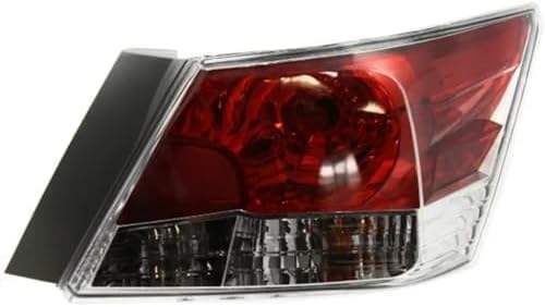 Set of 2 Tail Light Assembly Plastic Left Driver & Right Passenger Side for 2008-2012 Honda Accord