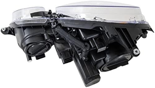 Set of 2 Front Head Light Assembly Plastic Left Driver & Right Passenger Side for 2007-2009 Mercedes-Benz E-Class