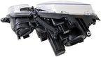 Set of 2 Front Head Light Assembly Plastic Left Driver & Right Passenger Side for 2007-2009 Mercedes-Benz E-Class