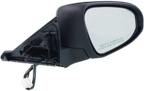 Passenger Side Mirror, Power Adjust, Manual Folding, Heated, Paintable, No Signal Light, No Memory, No Puddle Light, No Auto-Dimming, No Blind Spot Feature For 2015 Toyota Camry